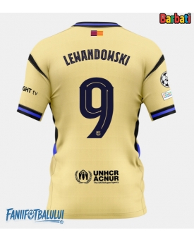 Barcelona Robert Lewandowski #9 Tricou Fotbal Replică 2025-26 Barbati Deplasare